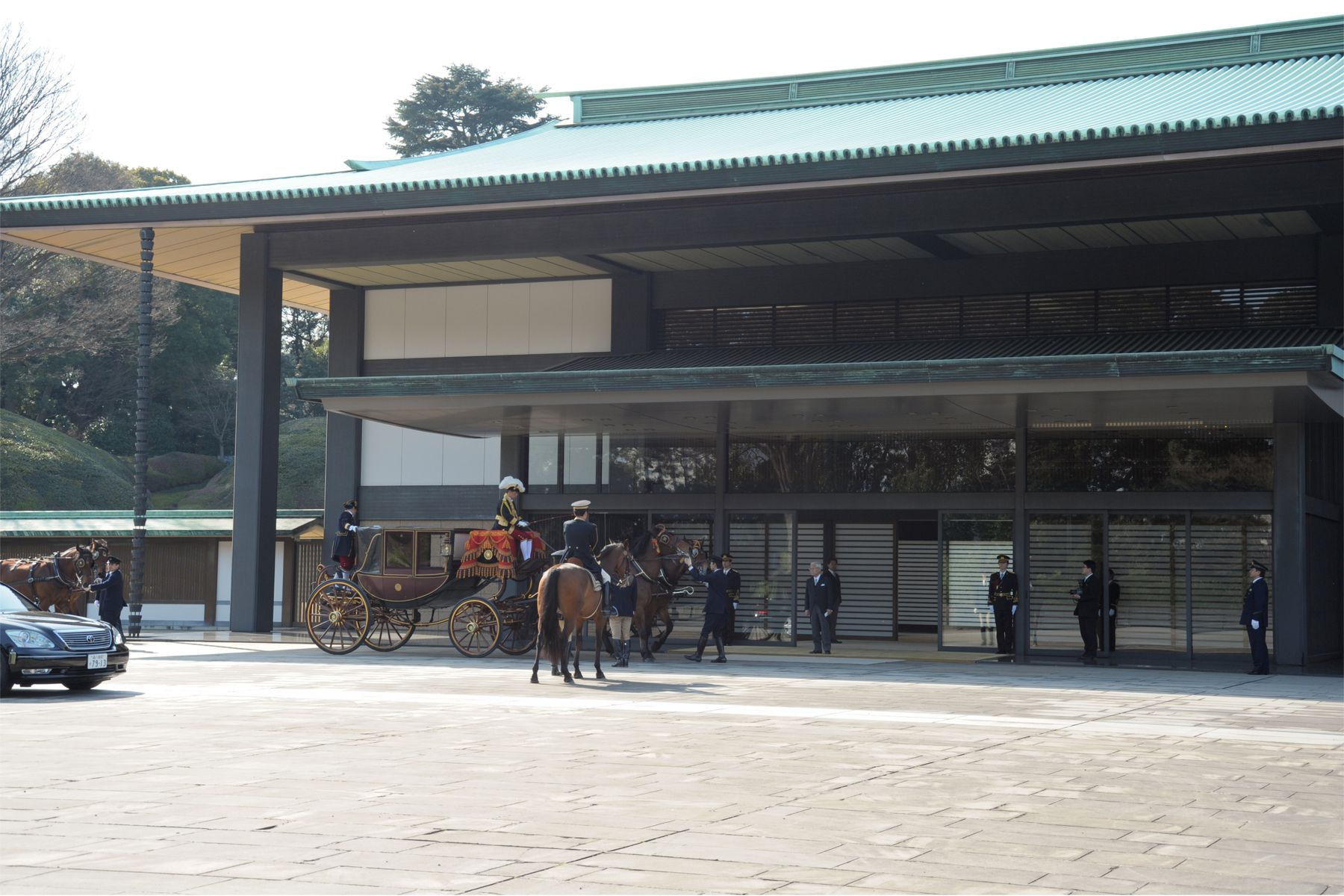 信任状捧呈式の際の馬車列