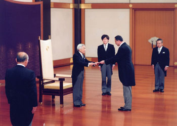 信任状捧呈式のお写真