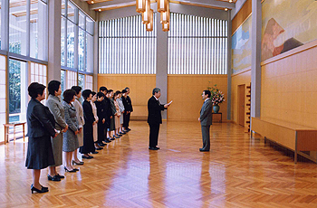 ご接見のお写真