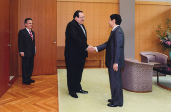 ご接見のお写真