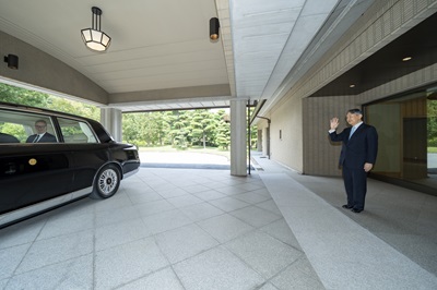 ご会見（セルビア大統領閣下）（御所）のお写真