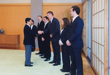 ご接見のお写真