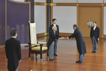 信任状捧呈式のお写真