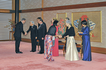 宮中晩餐のお写真