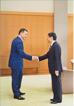 ご接見のお写真