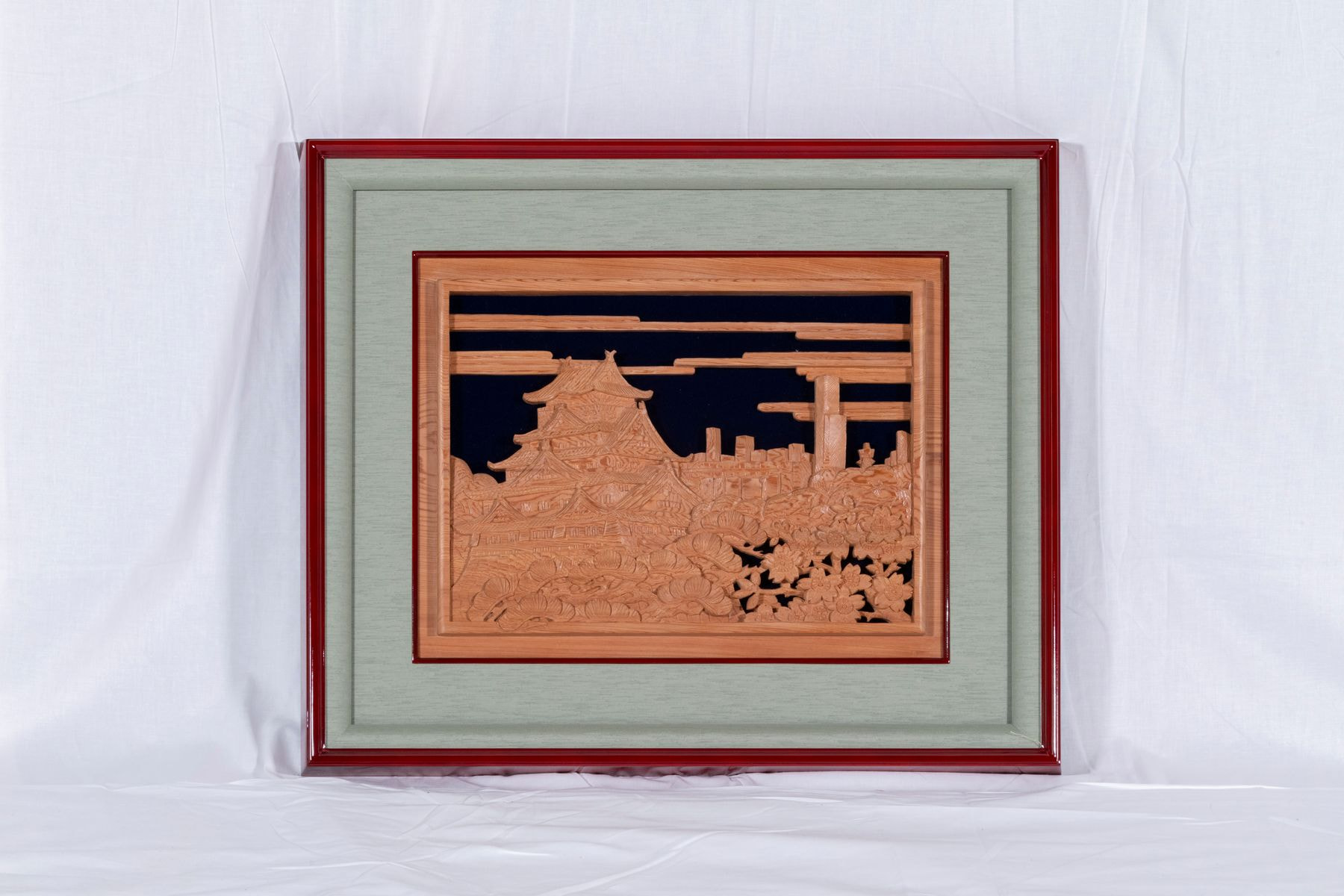 大阪欄間　（彫刻額）（おおさからんま　ちょうこくがく）