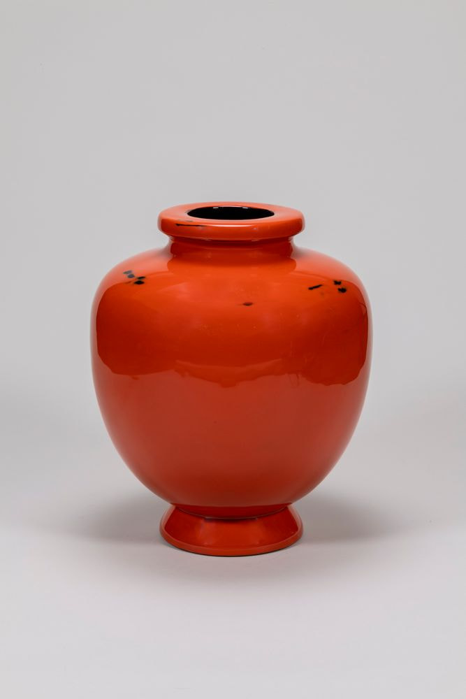 紀州漆器　根来塗　壺（きしゅうしっき　ねごろぬり　つぼ）